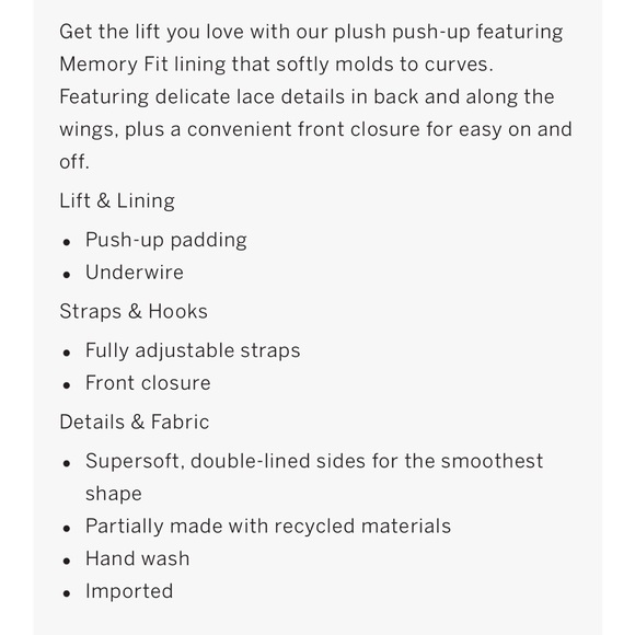 Body by Victoria smooth push up bra - Picture 8 of 8